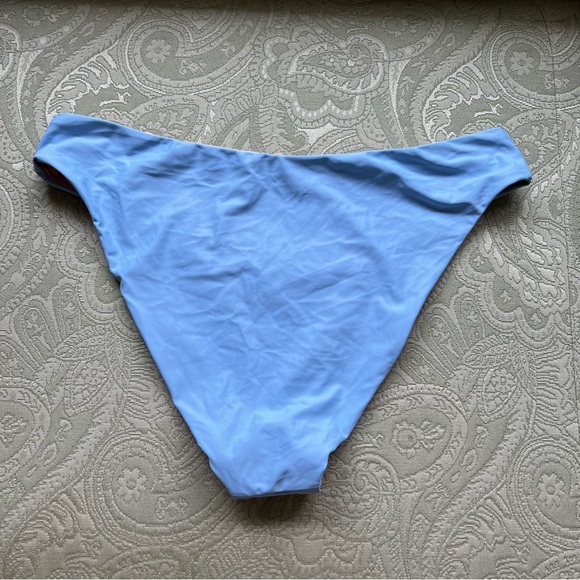 NWT J. Crew High-Rise Cheeky Bikini Bottom Size XL Blue Mist - Picture 5 of 9